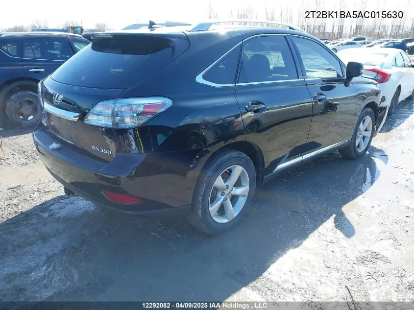 2010 Lexus Rx 350 VIN: 2T2BK1BA5AC015630 Lot: 12292082