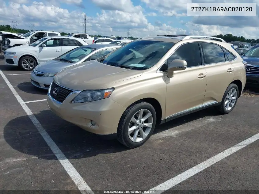 2010 Lexus Rx 350 VIN: 2T2ZK1BA9AC020120 Lot: 42255447