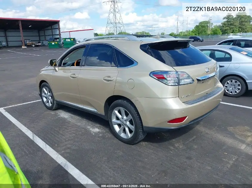 2010 Lexus Rx 350 VIN: 2T2ZK1BA9AC020120 Lot: 42255447