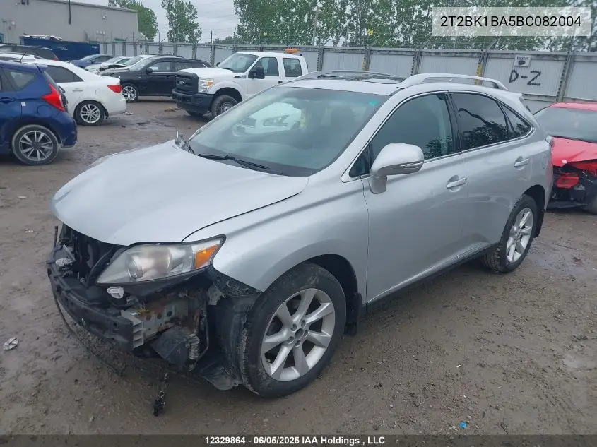2011 Lexus Rx 350 VIN: 2T2BK1BA5BC082004 Lot: 12329864