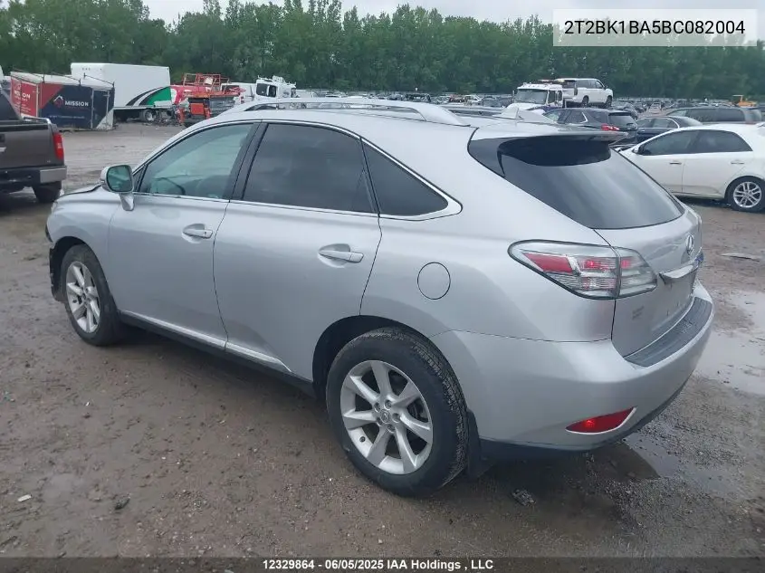 2011 Lexus Rx 350 VIN: 2T2BK1BA5BC082004 Lot: 12329864