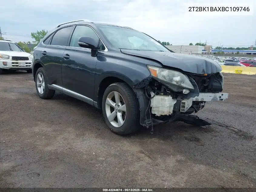 2011 Lexus Rx 350 VIN: 2T2BK1BAXBC109746 Lot: 42244674