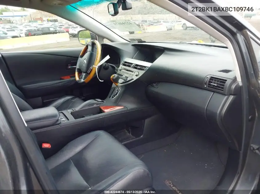 2011 Lexus Rx 350 VIN: 2T2BK1BAXBC109746 Lot: 42244674