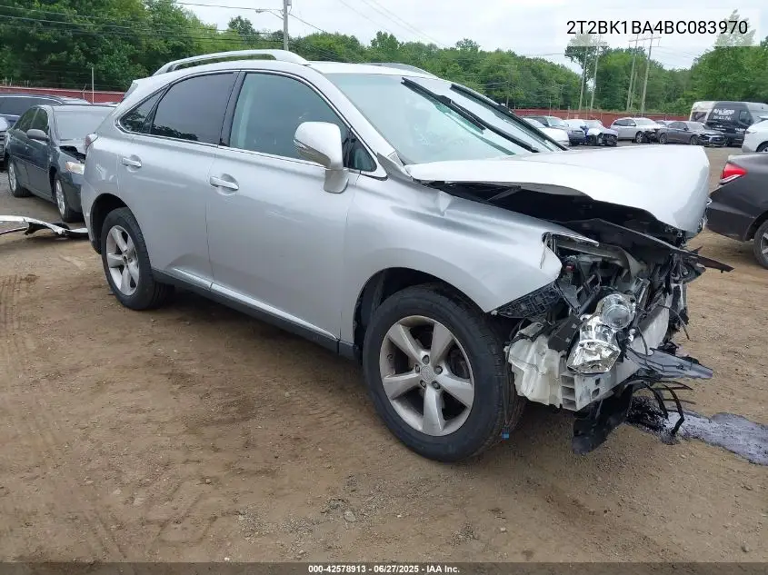 2011 Lexus Rx 350 VIN: 2T2BK1BA4BC083970 Lot: 42578913
