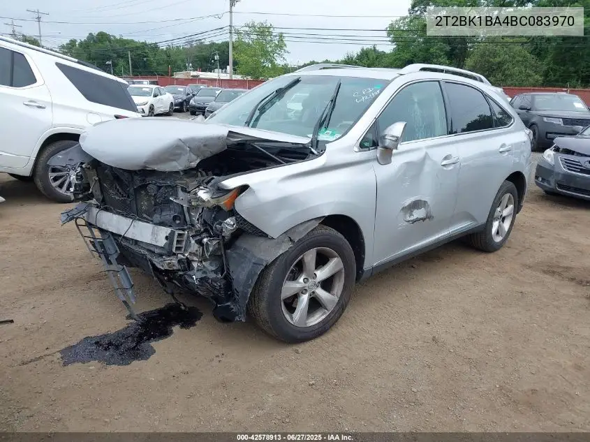 2011 Lexus Rx 350 VIN: 2T2BK1BA4BC083970 Lot: 42578913