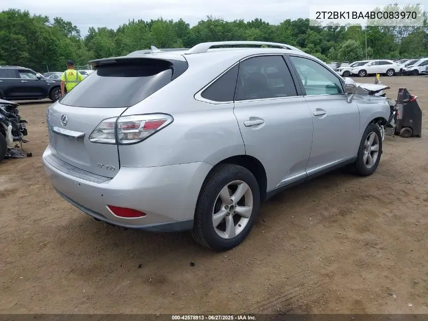 2011 Lexus Rx 350 VIN: 2T2BK1BA4BC083970 Lot: 42578913