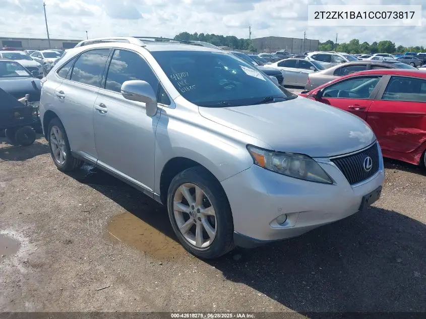 2012 Lexus Rx 350 VIN: 2T2ZK1BA1CC073817 Lot: 42618279