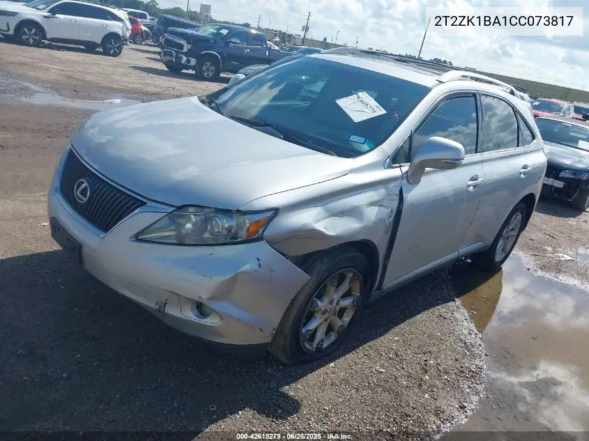 2012 Lexus Rx 350 VIN: 2T2ZK1BA1CC073817 Lot: 42618279