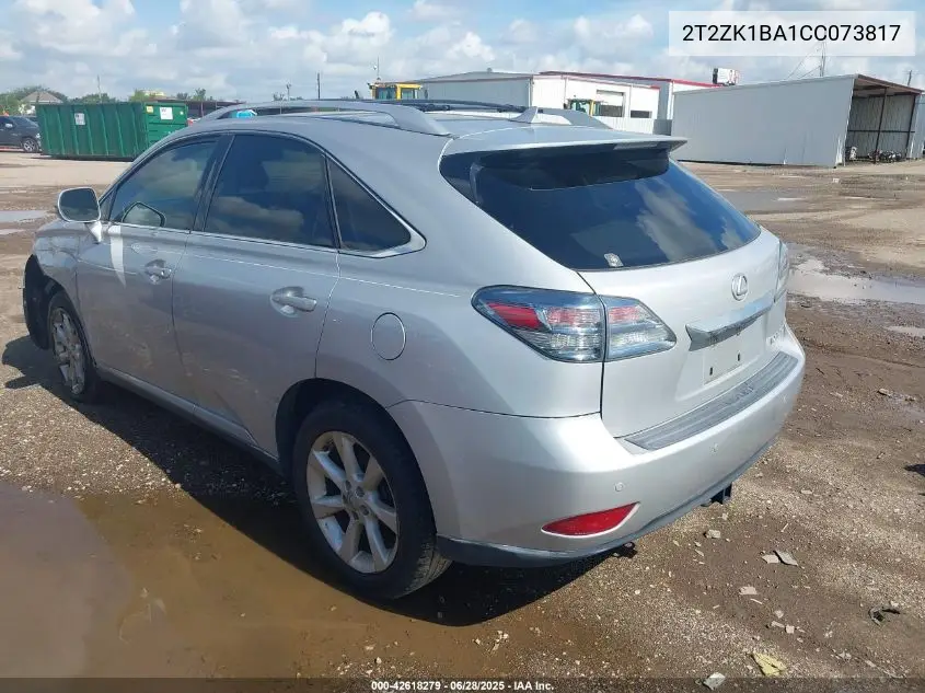 2012 Lexus Rx 350 VIN: 2T2ZK1BA1CC073817 Lot: 42618279