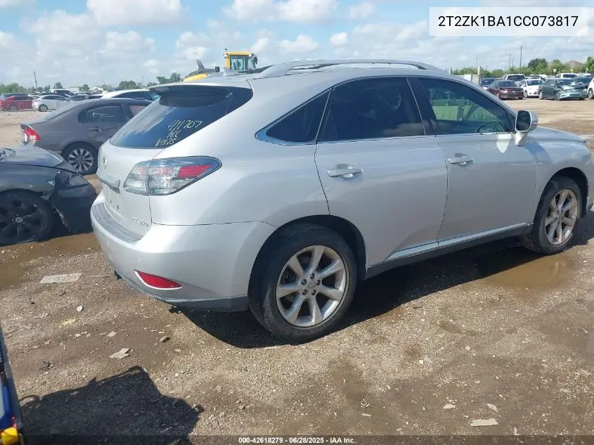2012 Lexus Rx 350 VIN: 2T2ZK1BA1CC073817 Lot: 42618279