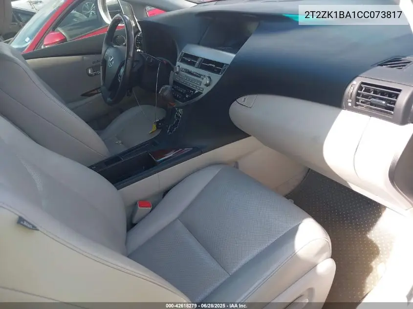 2012 Lexus Rx 350 VIN: 2T2ZK1BA1CC073817 Lot: 42618279