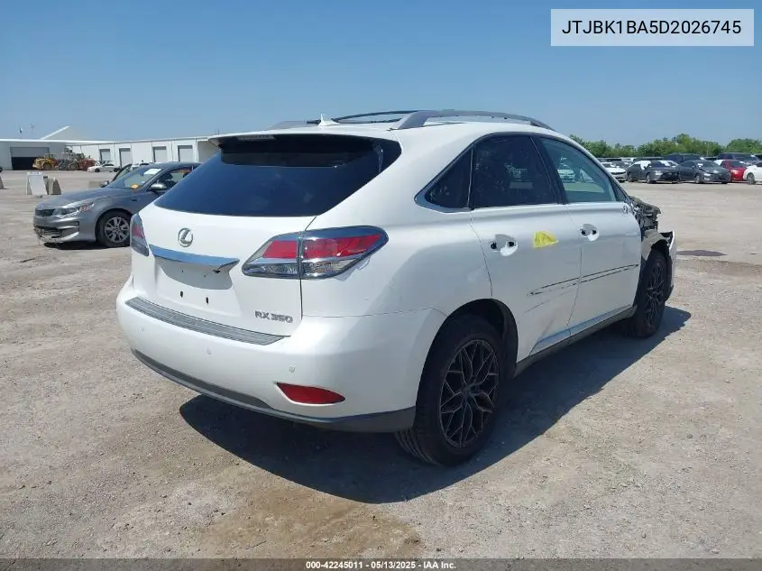 2013 Lexus Rx 350 VIN: JTJBK1BA5D2026745 Lot: 42245011
