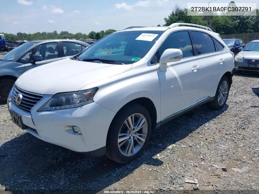 2015 Lexus Rx 350 VIN: 2T2BK1BA0FC307791 Lot: 42529872