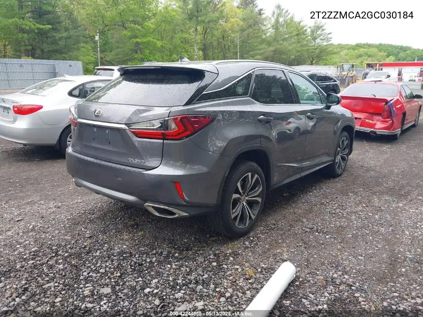 2016 Lexus Rx 350 VIN: 2T2ZZMCA2GC030184 Lot: 42244658