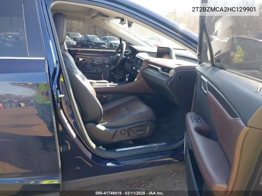 2017 Lexus Rx 350 VIN: 2T2BZMCA2HC129901 Lot: 41749419