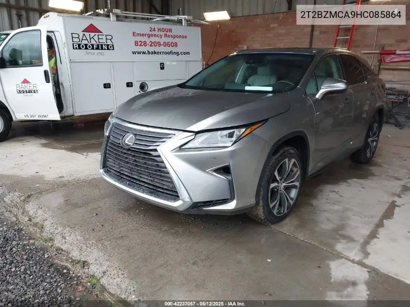 2017 Lexus Rx 350 VIN: 2T2BZMCA9HC085864 Lot: 42237057