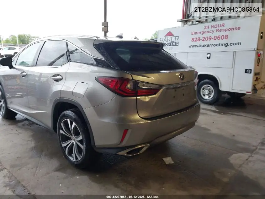 2017 Lexus Rx 350 VIN: 2T2BZMCA9HC085864 Lot: 42237057