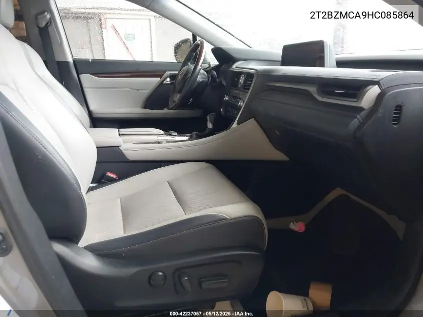 2017 Lexus Rx 350 VIN: 2T2BZMCA9HC085864 Lot: 42237057