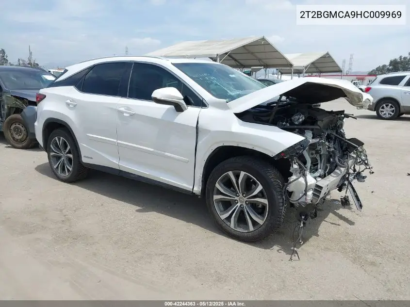 2017 Lexus Rx 450H VIN: 2T2BGMCA9HC009969 Lot: 42244363