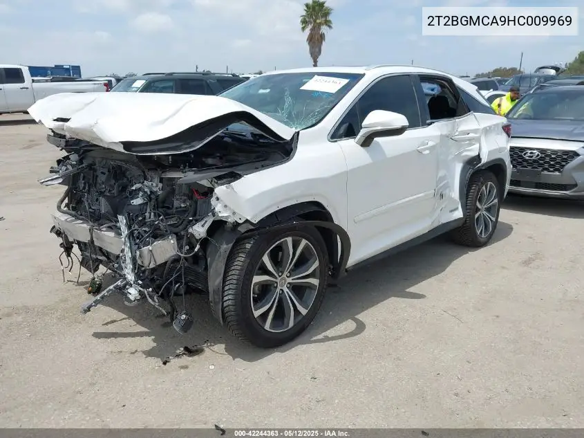 2017 Lexus Rx 450H VIN: 2T2BGMCA9HC009969 Lot: 42244363