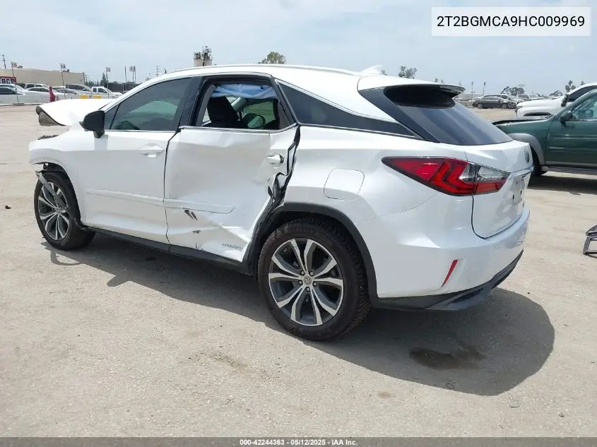2017 Lexus Rx 450H VIN: 2T2BGMCA9HC009969 Lot: 42244363