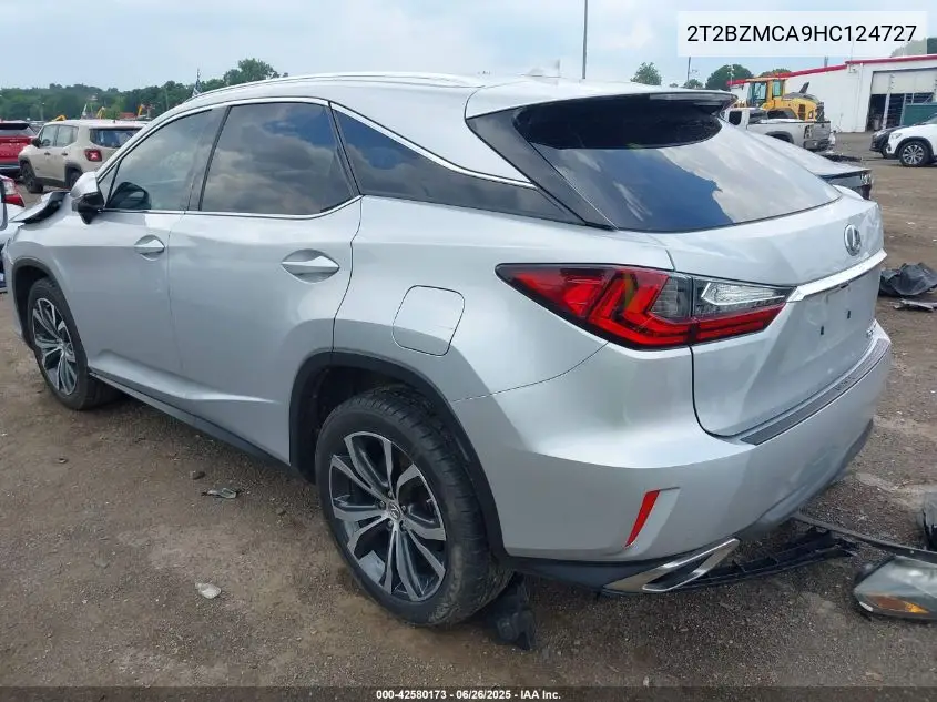 2017 Lexus Rx 350 VIN: 2T2BZMCA9HC124727 Lot: 42580173