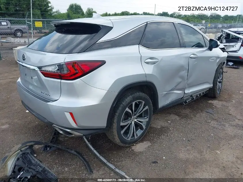 2017 Lexus Rx 350 VIN: 2T2BZMCA9HC124727 Lot: 42580173