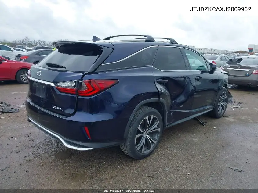 2018 Lexus Rx 350L Premium VIN: JTJDZKCAXJ2009962 Lot: 41903717