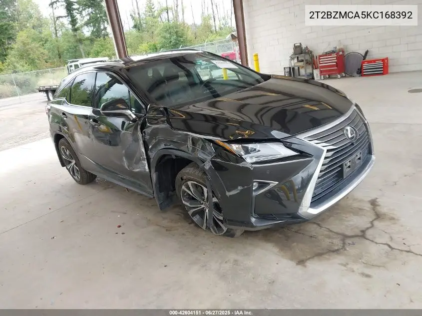 2019 Lexus Rx VIN: 2T2BZMCA5KC168392 Lot: 42604151
