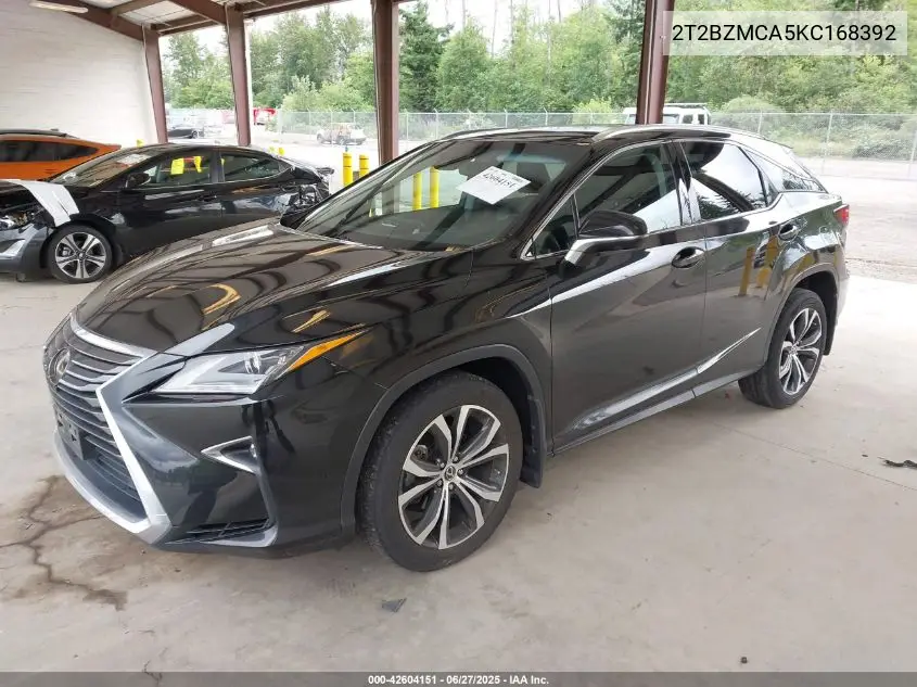 2019 Lexus Rx VIN: 2T2BZMCA5KC168392 Lot: 42604151