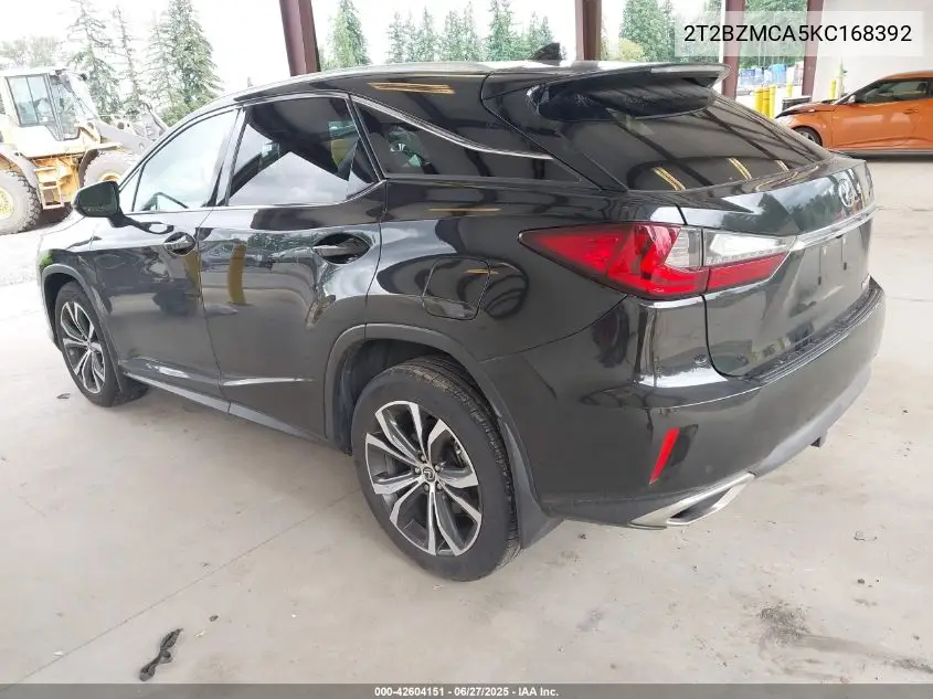 2019 Lexus Rx VIN: 2T2BZMCA5KC168392 Lot: 42604151
