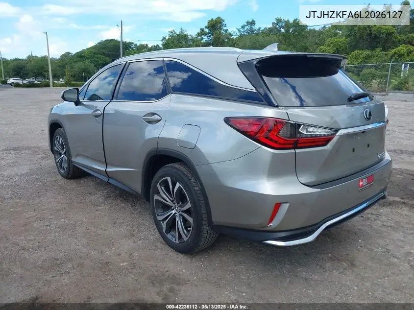 2020 Lexus Rx 350L VIN: JTJHZKFA6L2026127 Lot: 42236112