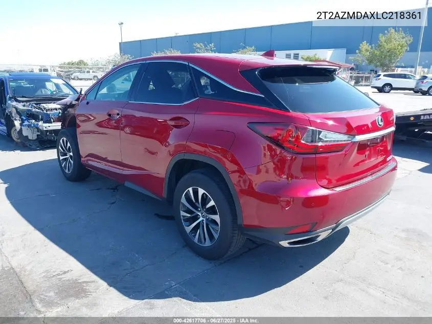 2020 Lexus Rx 350 VIN: 2T2AZMDAXLC218361 Lot: 42617706