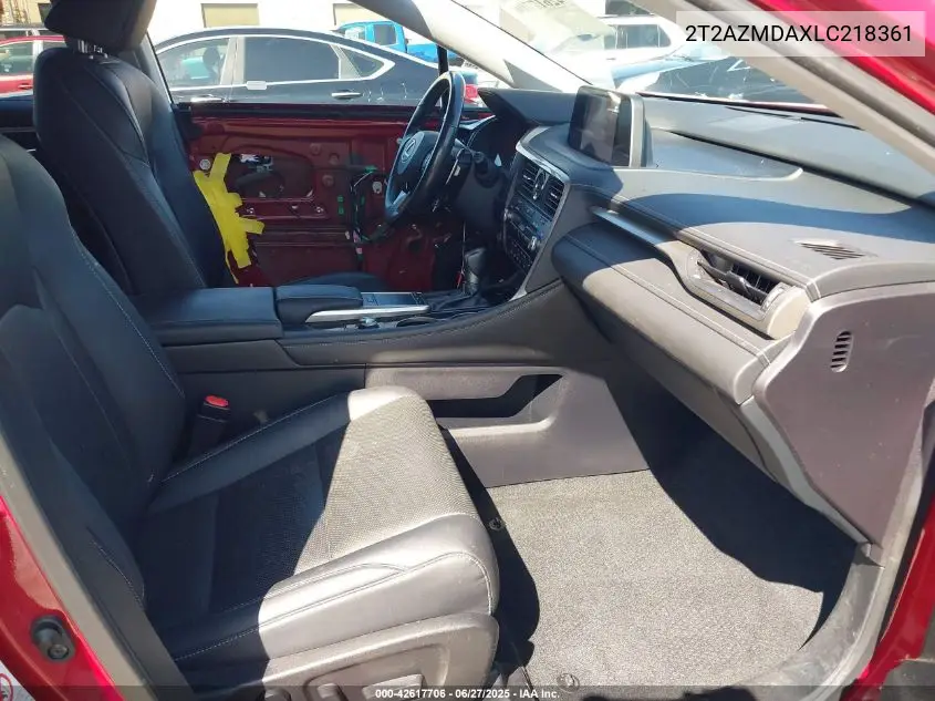 2020 Lexus Rx 350 VIN: 2T2AZMDAXLC218361 Lot: 42617706