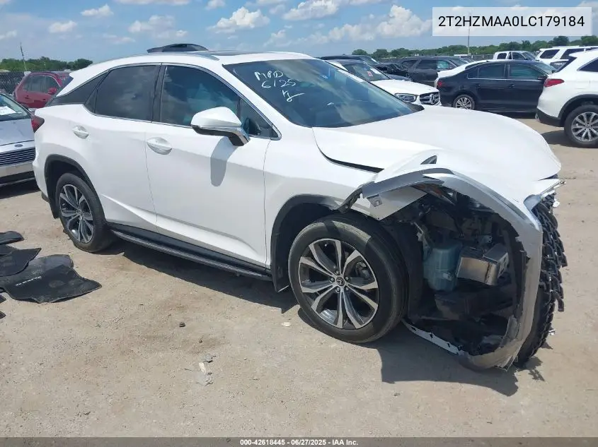 2020 Lexus Rx 350 VIN: 2T2HZMAA0LC179184 Lot: 42618445