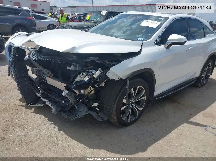 2020 Lexus Rx 350 VIN: 2T2HZMAA0LC179184 Lot: 42618445
