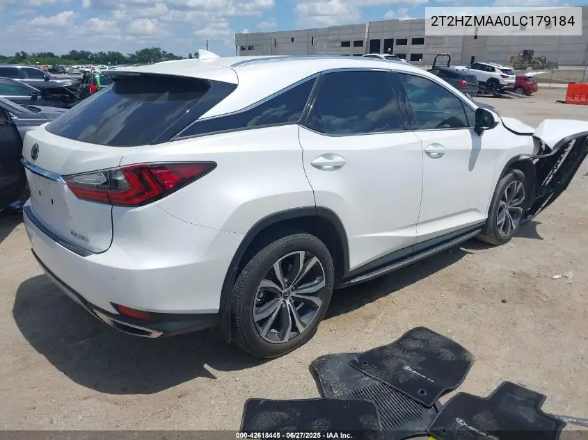2020 Lexus Rx 350 VIN: 2T2HZMAA0LC179184 Lot: 42618445