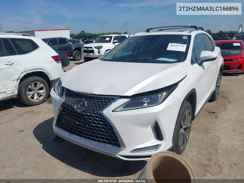 2020 Lexus Rx VIN: 2T2HZMAA3LC166896 Lot: 42619729