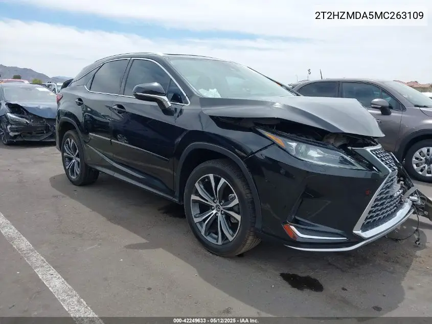 2021 Lexus Rx 350 VIN: 2T2HZMDA5MC263109 Lot: 42249633