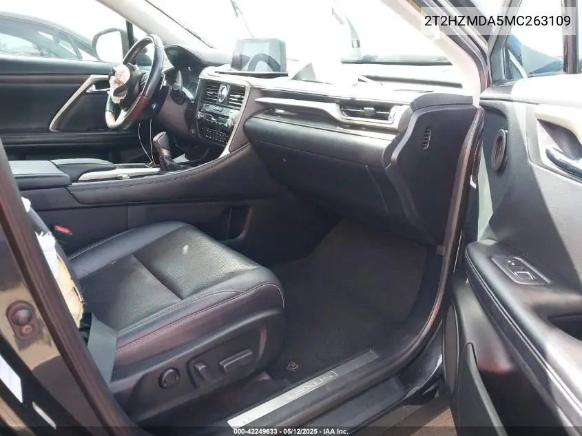 2021 Lexus Rx 350 VIN: 2T2HZMDA5MC263109 Lot: 42249633