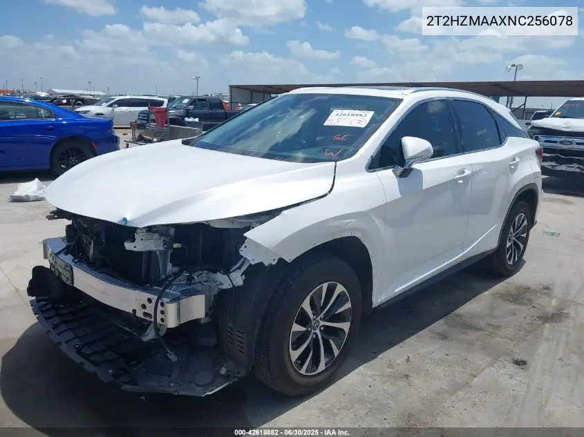 2022 Lexus Rx 350 350 VIN: 2T2HZMAAXNC256078 Lot: 42618882