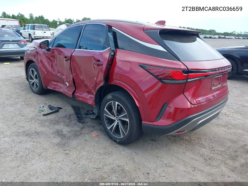 2024 Lexus Rx 350H Premium VIN: 2T2BBMCA8RC036659 Lot: 42619124