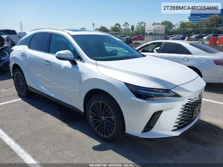 2024 Lexus Rx 350H Base/350H Premium/350H Premium Plus/350H Luxury VIN: 2T2BBMCA4RC054690 Lot: 42627156
