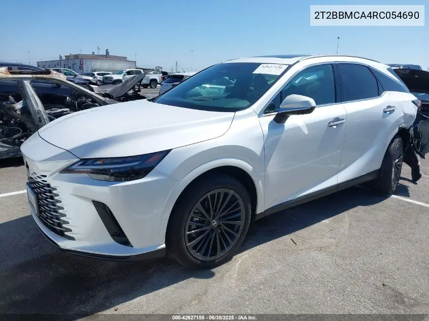 2024 Lexus Rx 350H Base/350H Premium/350H Premium Plus/350H Luxury VIN: 2T2BBMCA4RC054690 Lot: 42627156