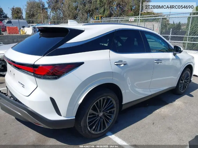 2024 Lexus Rx 350H Base/350H Premium/350H Premium Plus/350H Luxury VIN: 2T2BBMCA4RC054690 Lot: 42627156