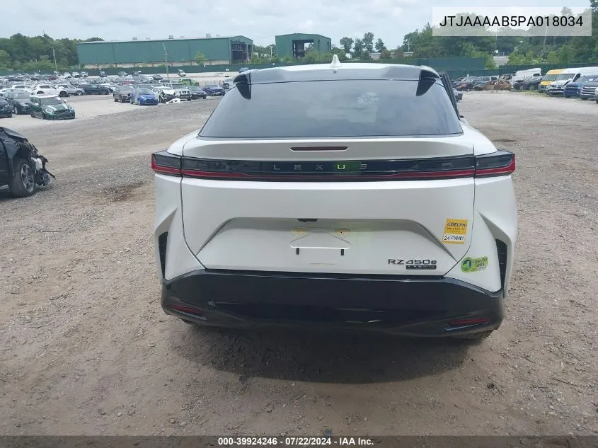 2023 Lexus Rz 450E Premium VIN: JTJAAAAB5PA018034 Lot: 39924246