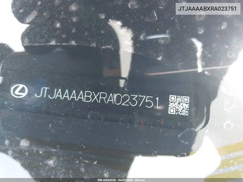 2024 Lexus Rz 450E Luxury VIN: JTJAAAABXRA023751 Lot: 42082320