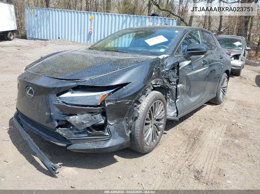 2024 Lexus Rz 450E Luxury VIN: JTJAAAABXRA023751 Lot: 42082320
