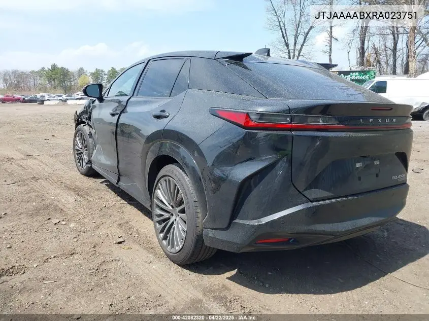 2024 Lexus Rz 450E Luxury VIN: JTJAAAABXRA023751 Lot: 42082320