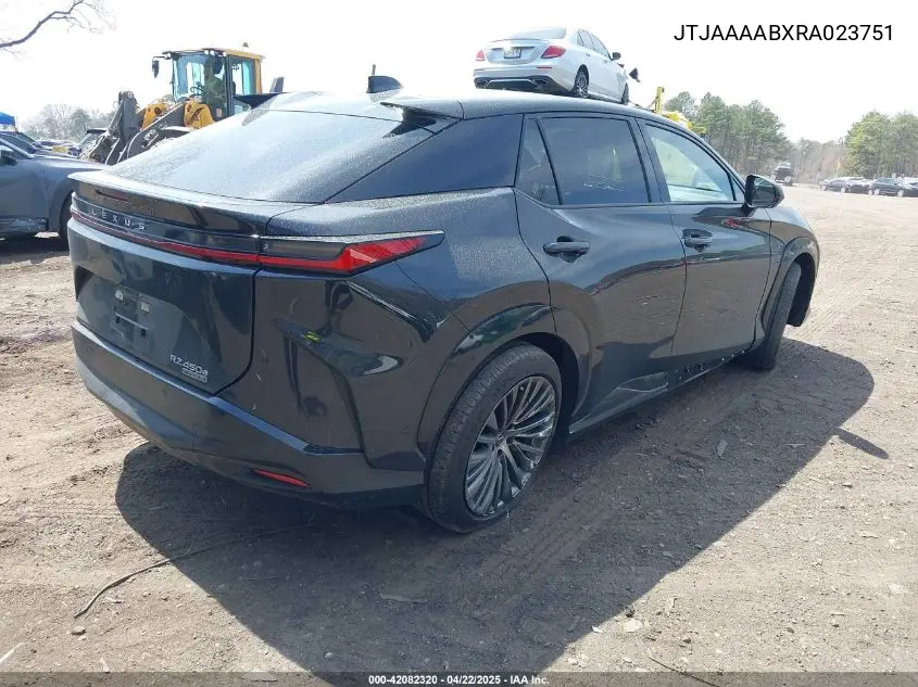 2024 Lexus Rz 450E Luxury VIN: JTJAAAABXRA023751 Lot: 42082320